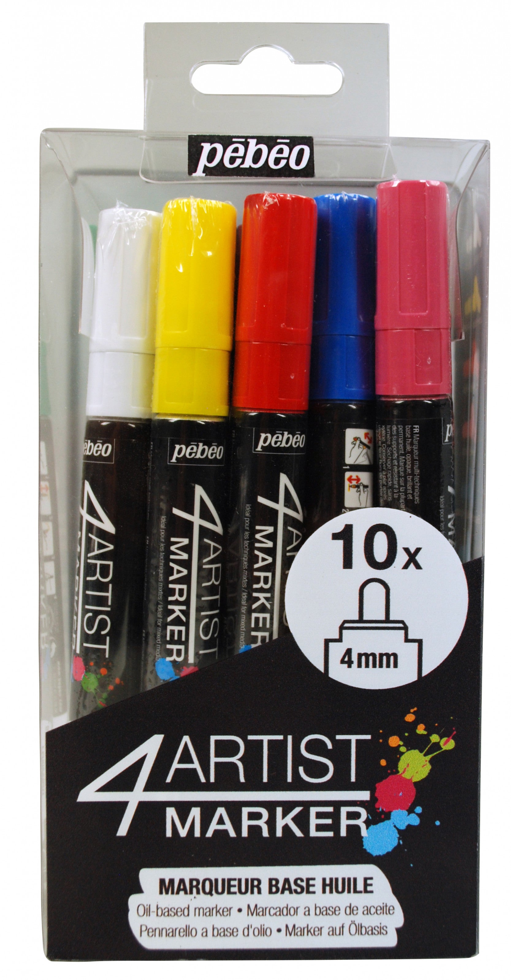 4Artist marker - Set 10x 4mm  مجموعة اقلام فورارتست ١٠ حبات حجم ٤مم