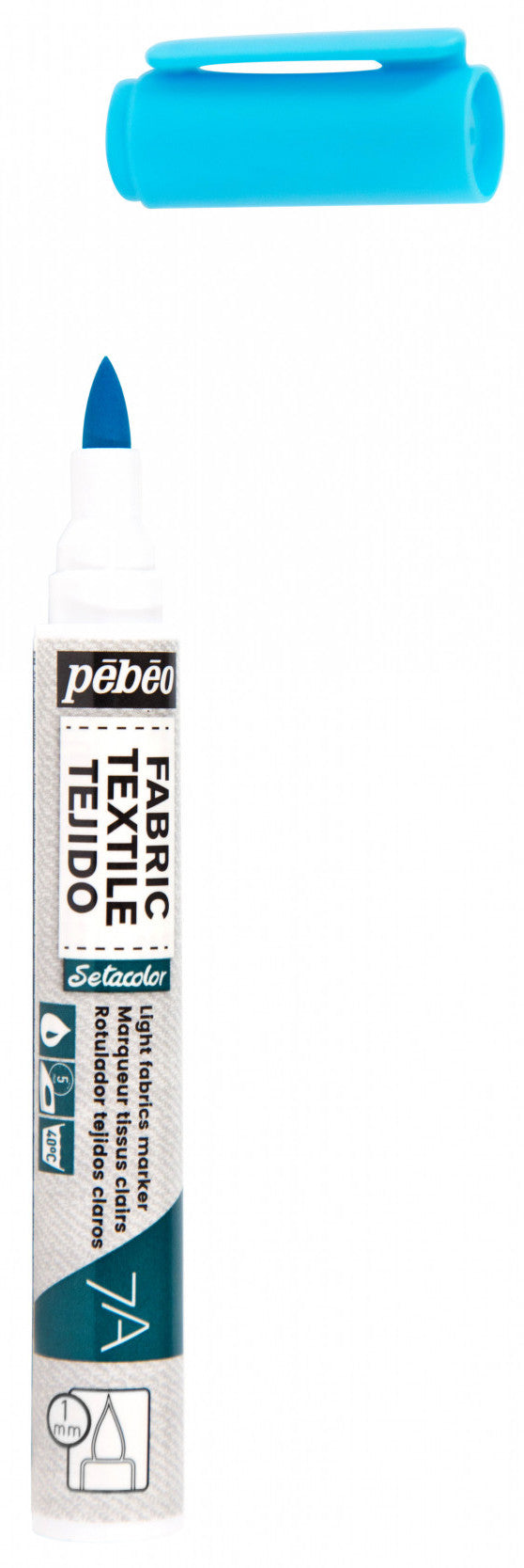 7A Light Fabric Marker - 1MM Brush Nib  قلم قماش بيبيو للقماش الفاتح - ١مم
