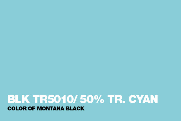 Black Cans TR5010 50% Tr. Cyan 400ml