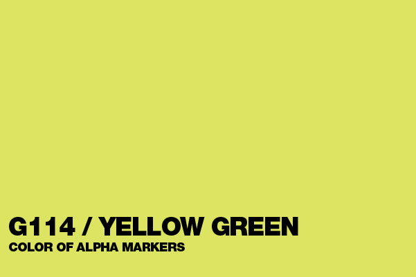 Alpha Brush G114 Yellow Green