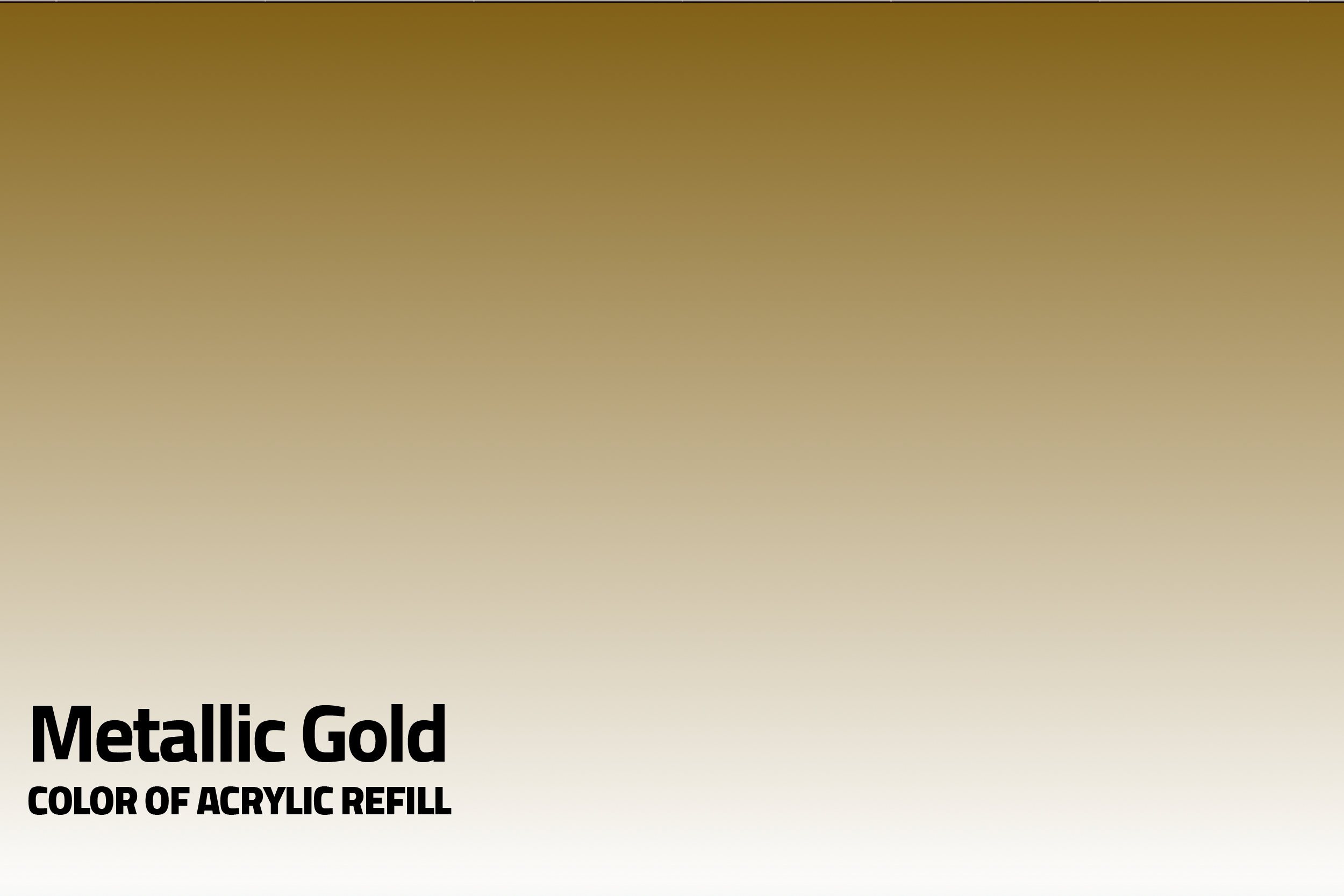 Filled Acrylic Marker - Metallic Gold