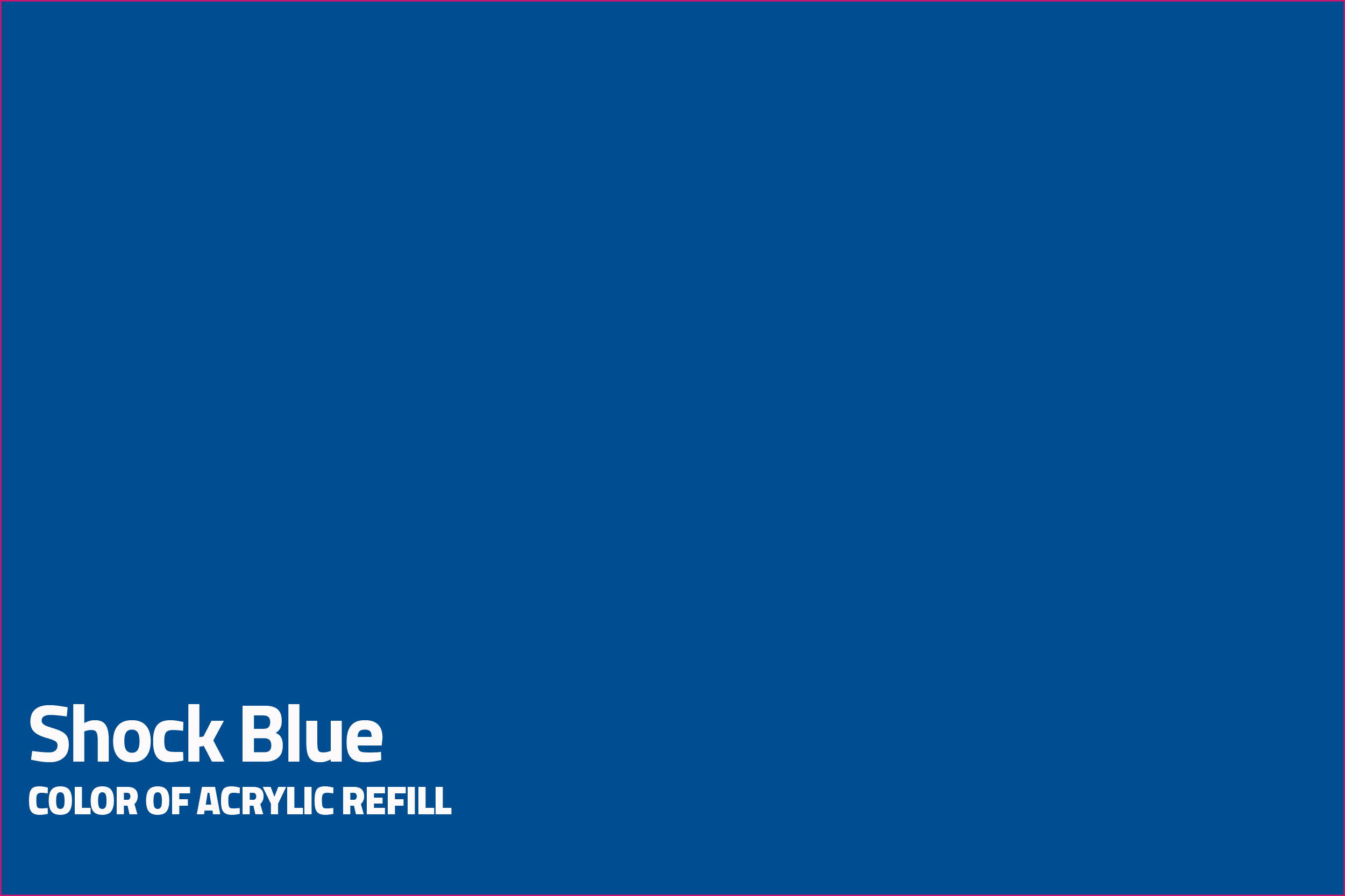 Filled Acrylic Marker - Sh. Blue