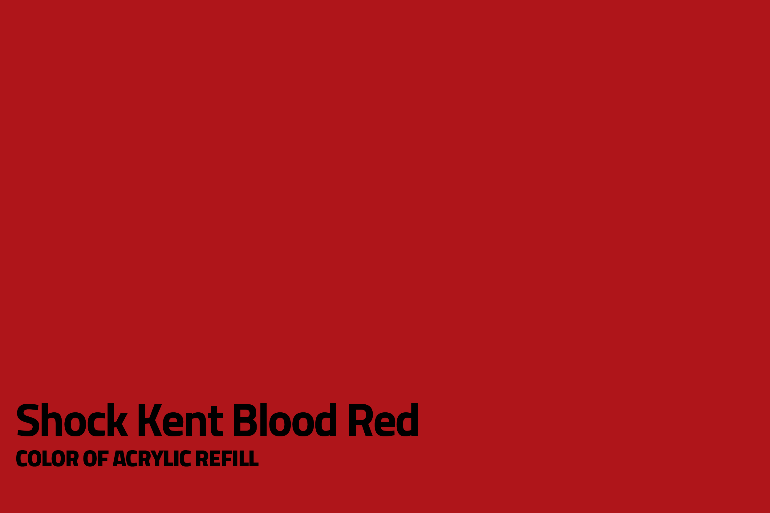 Filled Acrylic Marker - Sh. Kent Blood Red