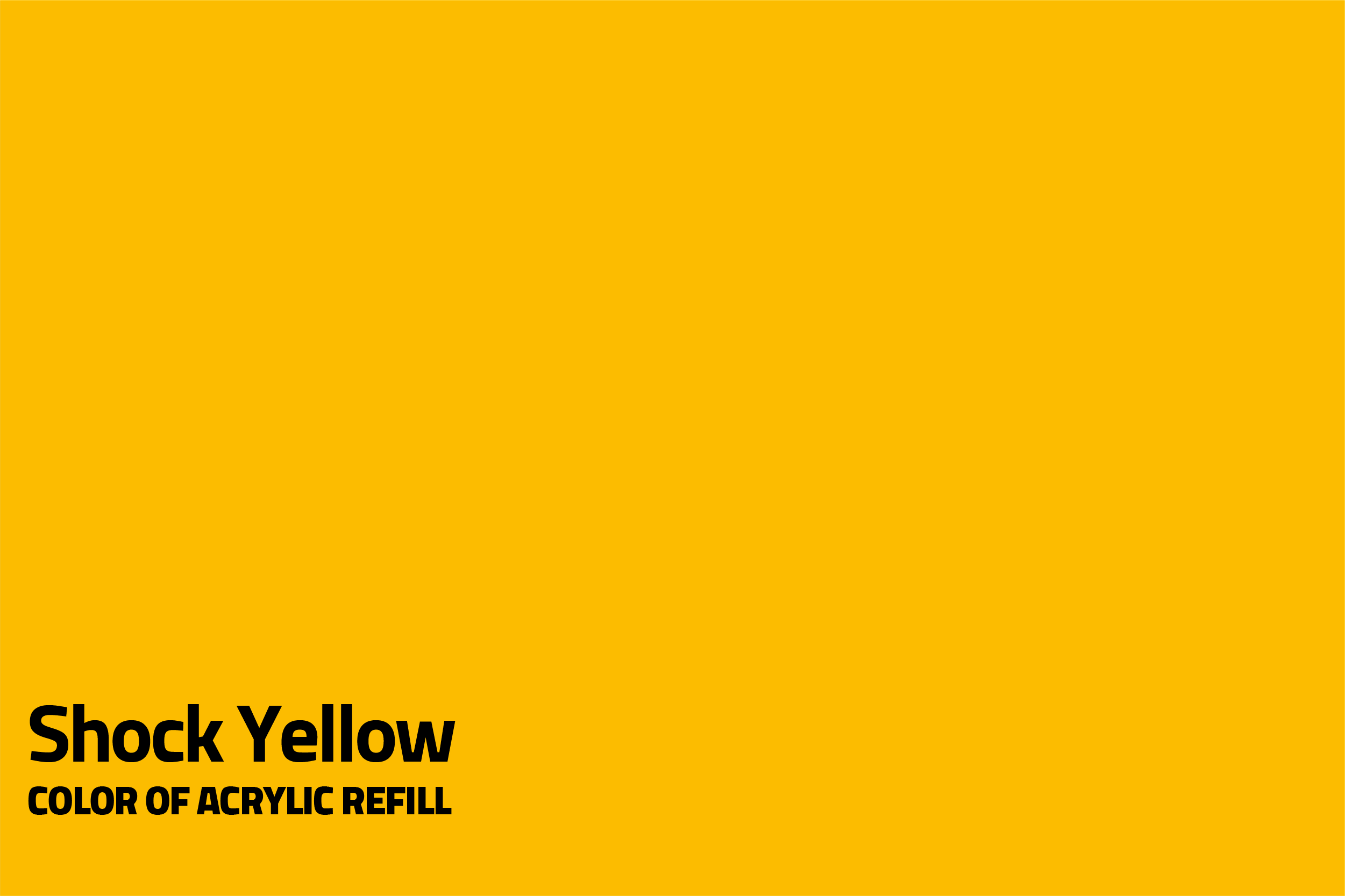 Filled Acrylic Marker - Sh. Yellow