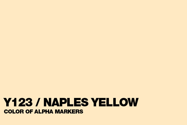Alpha Brush Y123 Naples Yellow